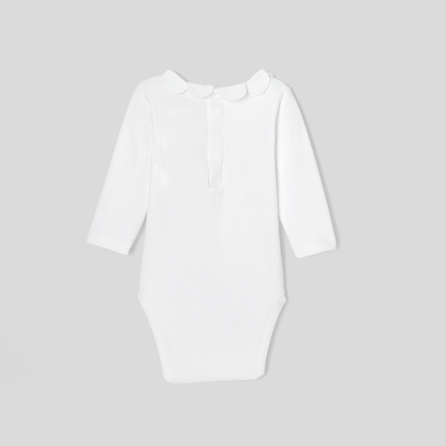 ペタルカラー長袖ボディスーツ