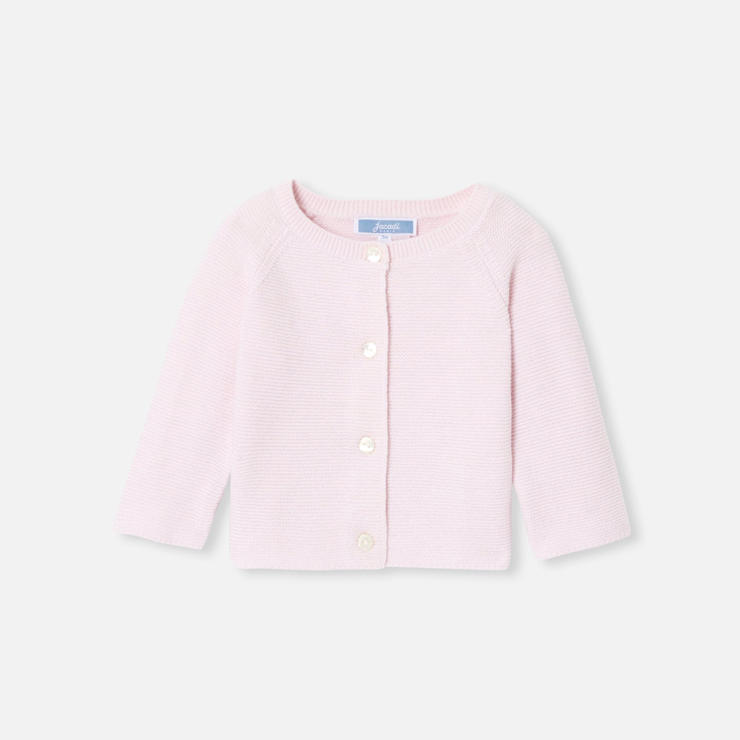 ガーター編みカーディガン