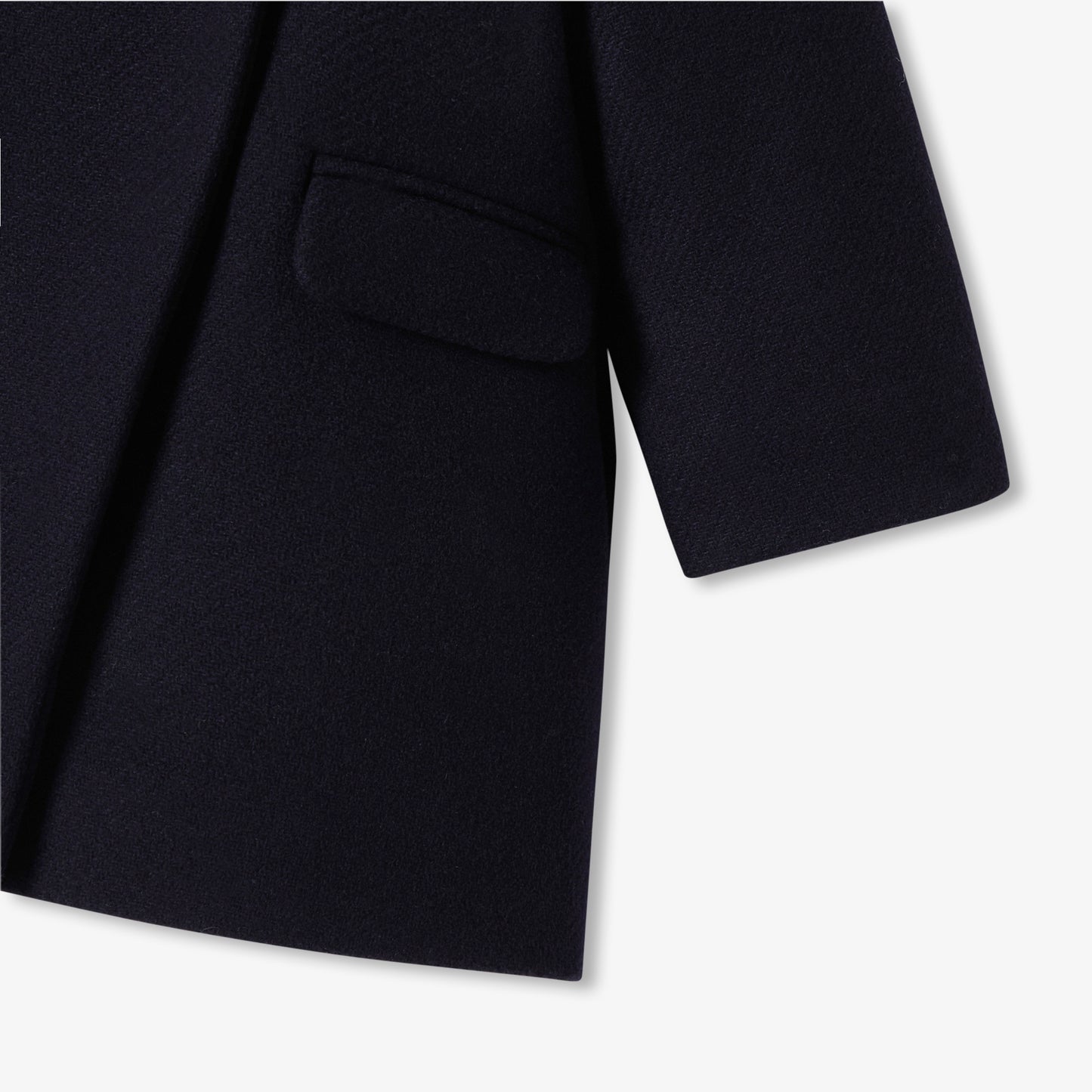 フード付きウールコート