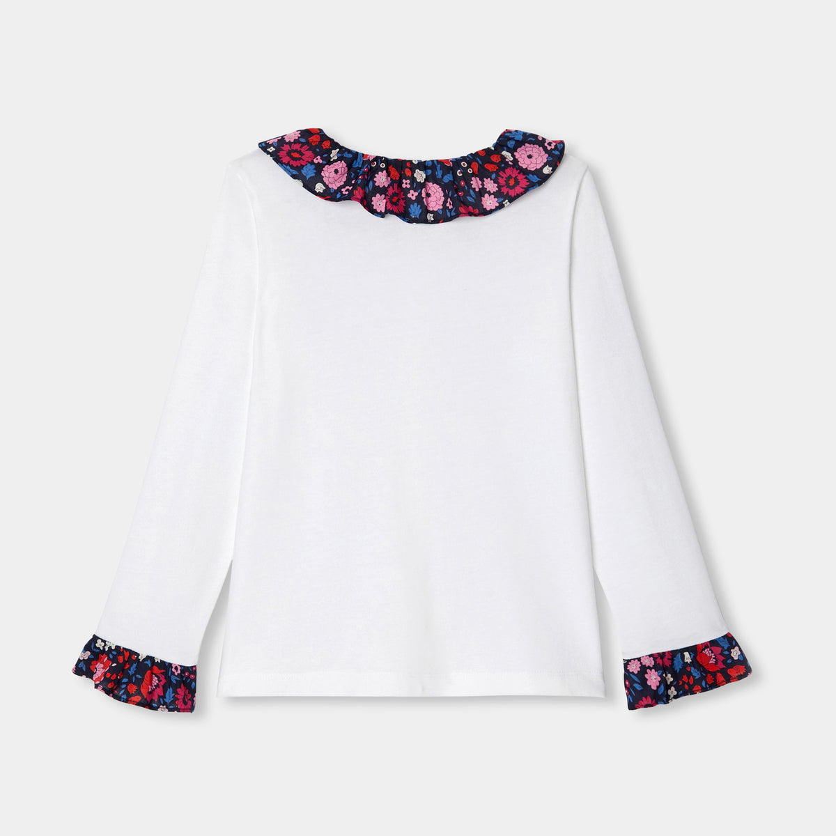 ESCADA SPORT フリルブラウス　レッド　長袖 ESCADA SPORT フリルブラウス レッド 長袖