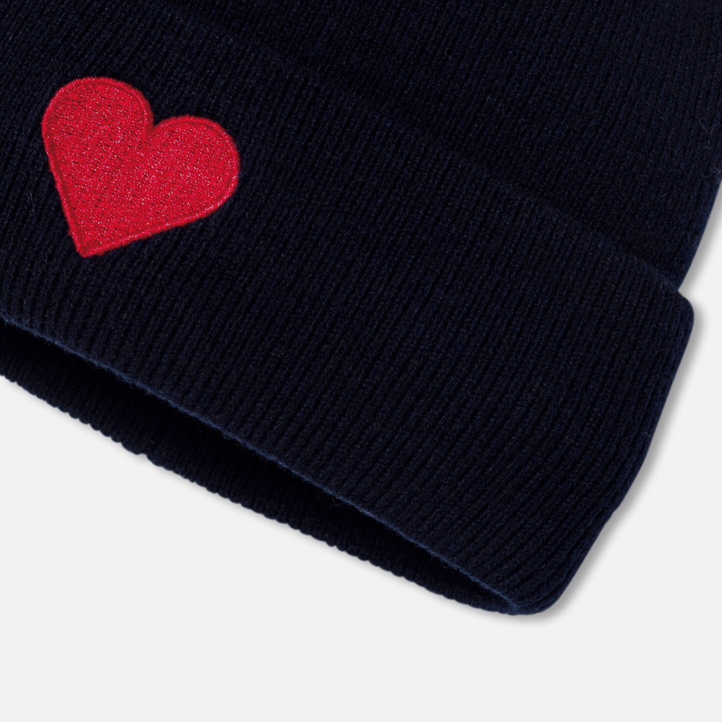 ハート刺繍ニット帽