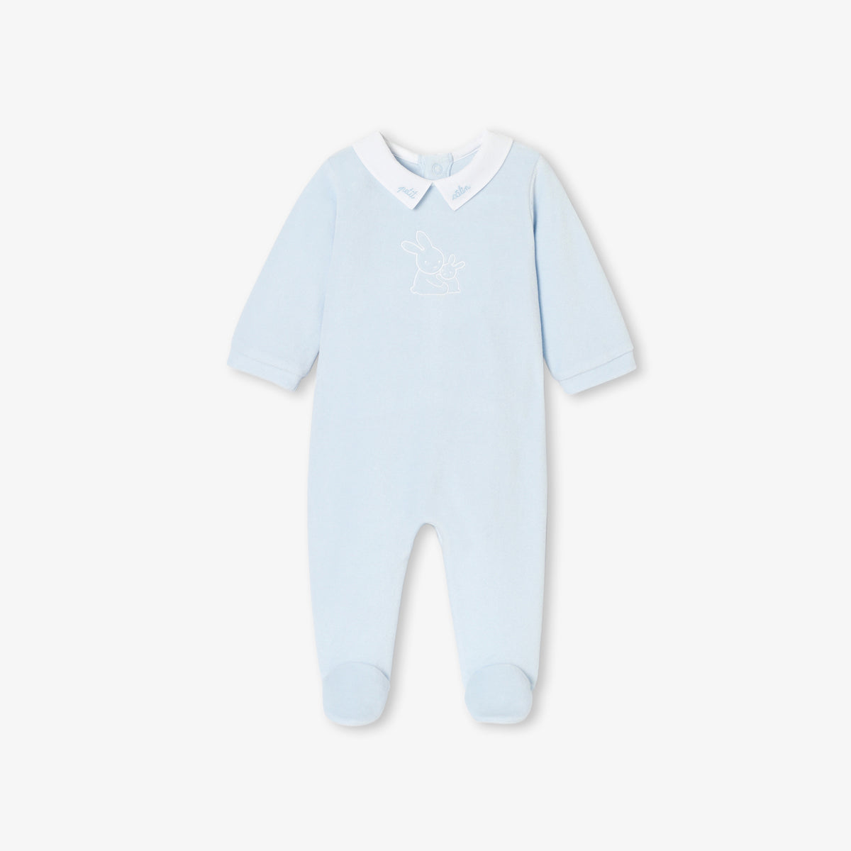 ベロア生地足つきロンパース | | Jacadi Paris＜ジャカディ＞日本公式