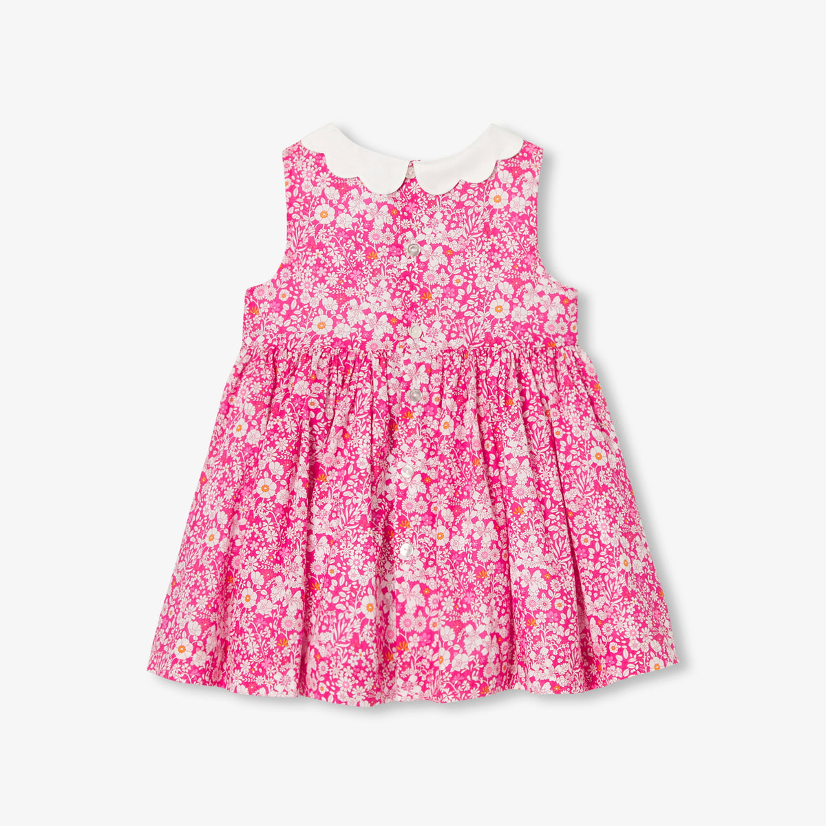 美品　ジャカディ　リバティ花柄ノースリーブワンピース 110cm リバティノースリーブワンピース | | Jacadi Paris＜ジャカディ