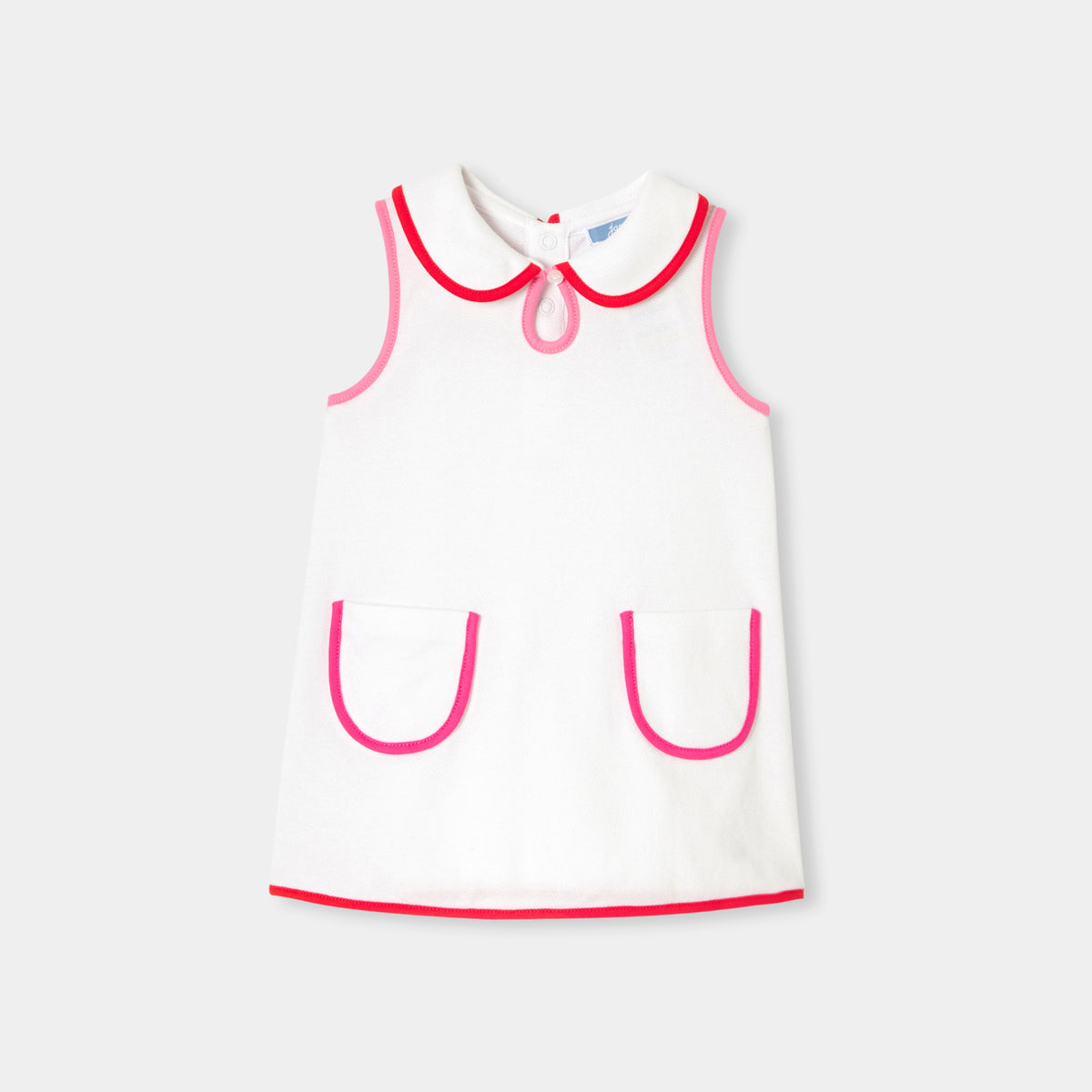 美品【jacadi】ノースリーブ ワンピース 6A パッチポケット付きノースリーブワンピース | | Jacadi Paris