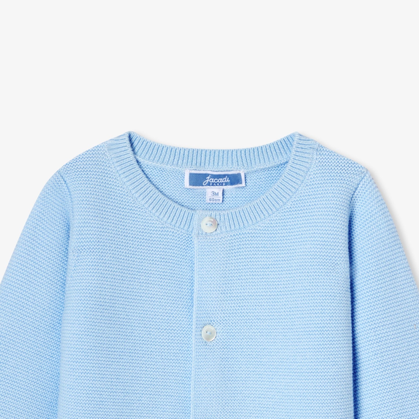 ガーター編みニットカーディガン