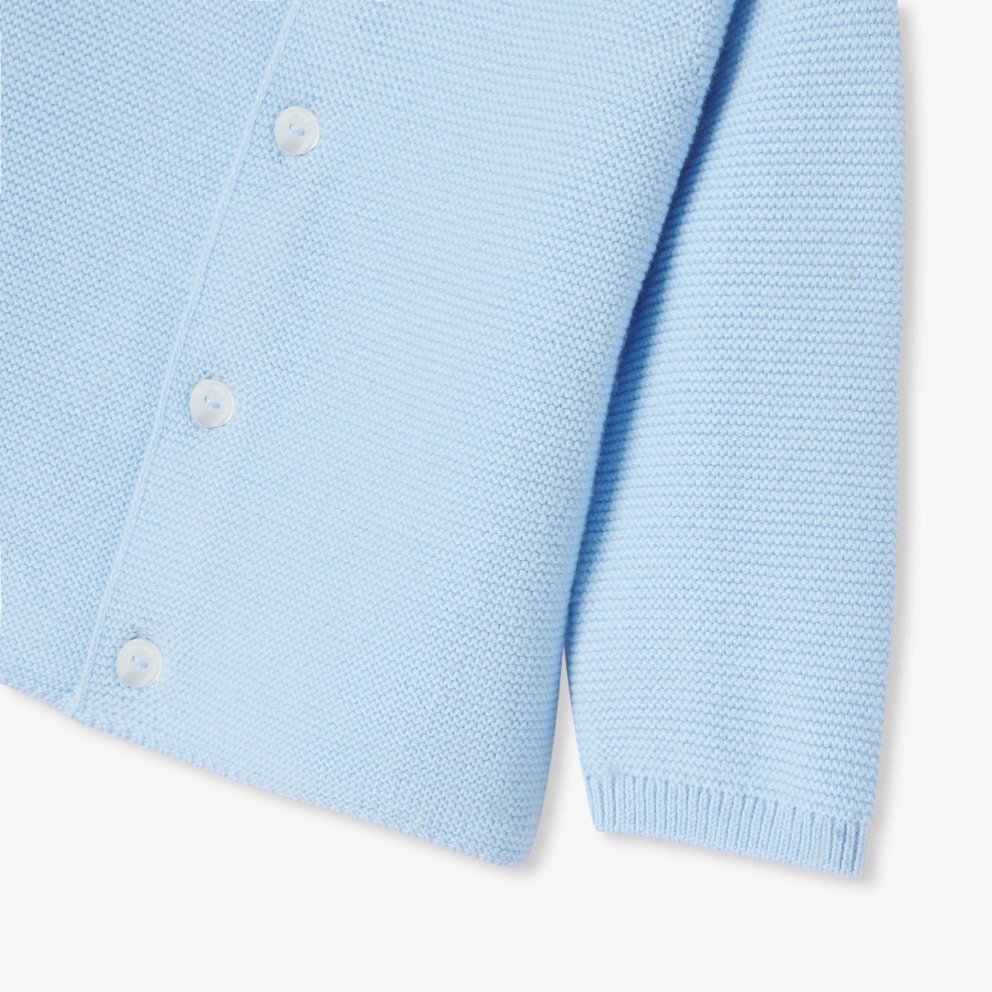 ガーター編みニットカーディガン