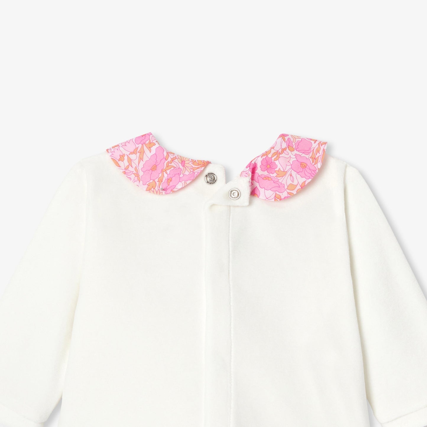 リバティプリント襟付きアンサンブル