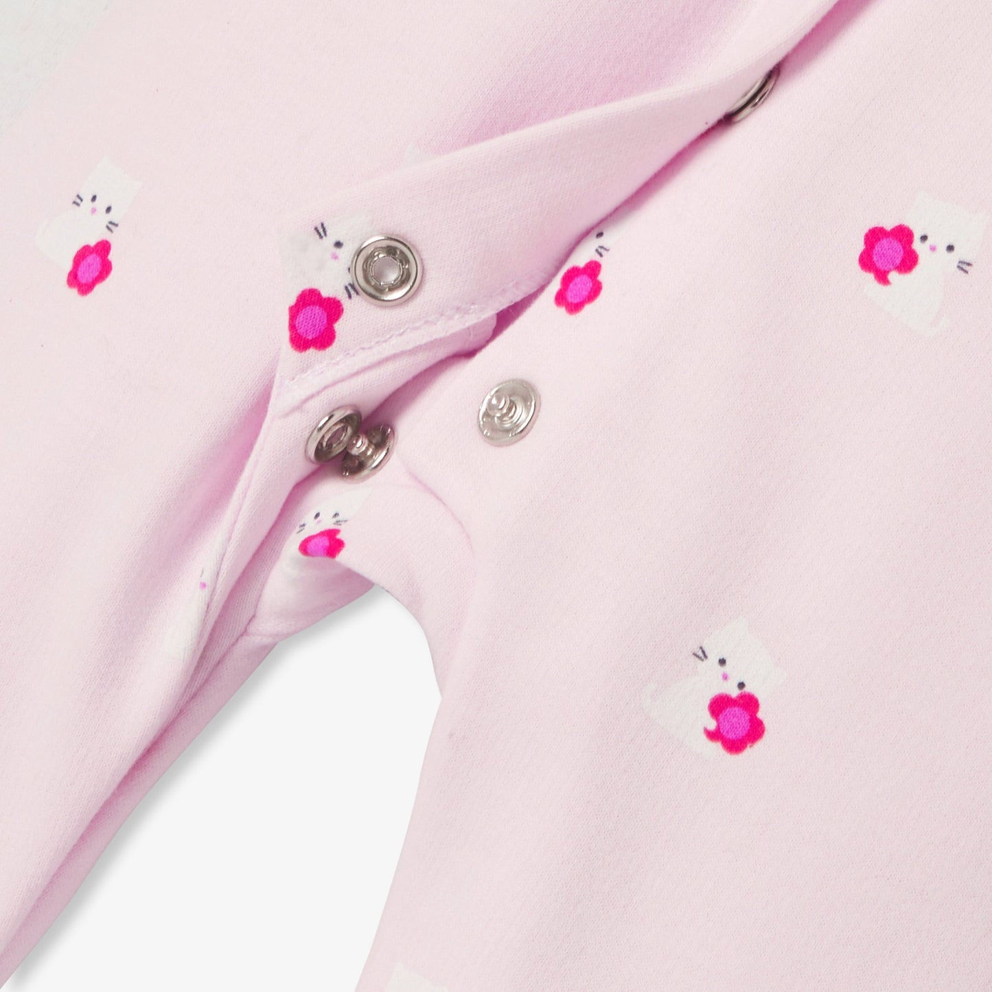 猫モチーフ足つきロンパース・パジャマ