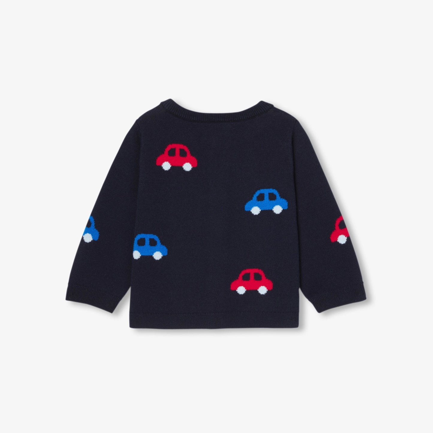 モチーフ入りニットカーディガン