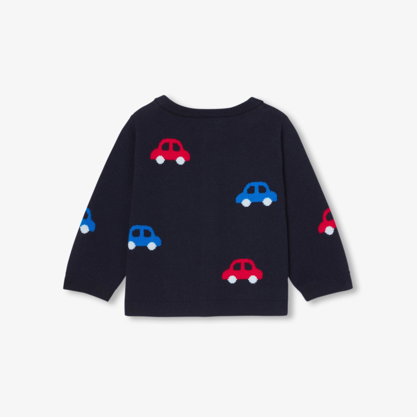 モチーフ入りニットカーディガン