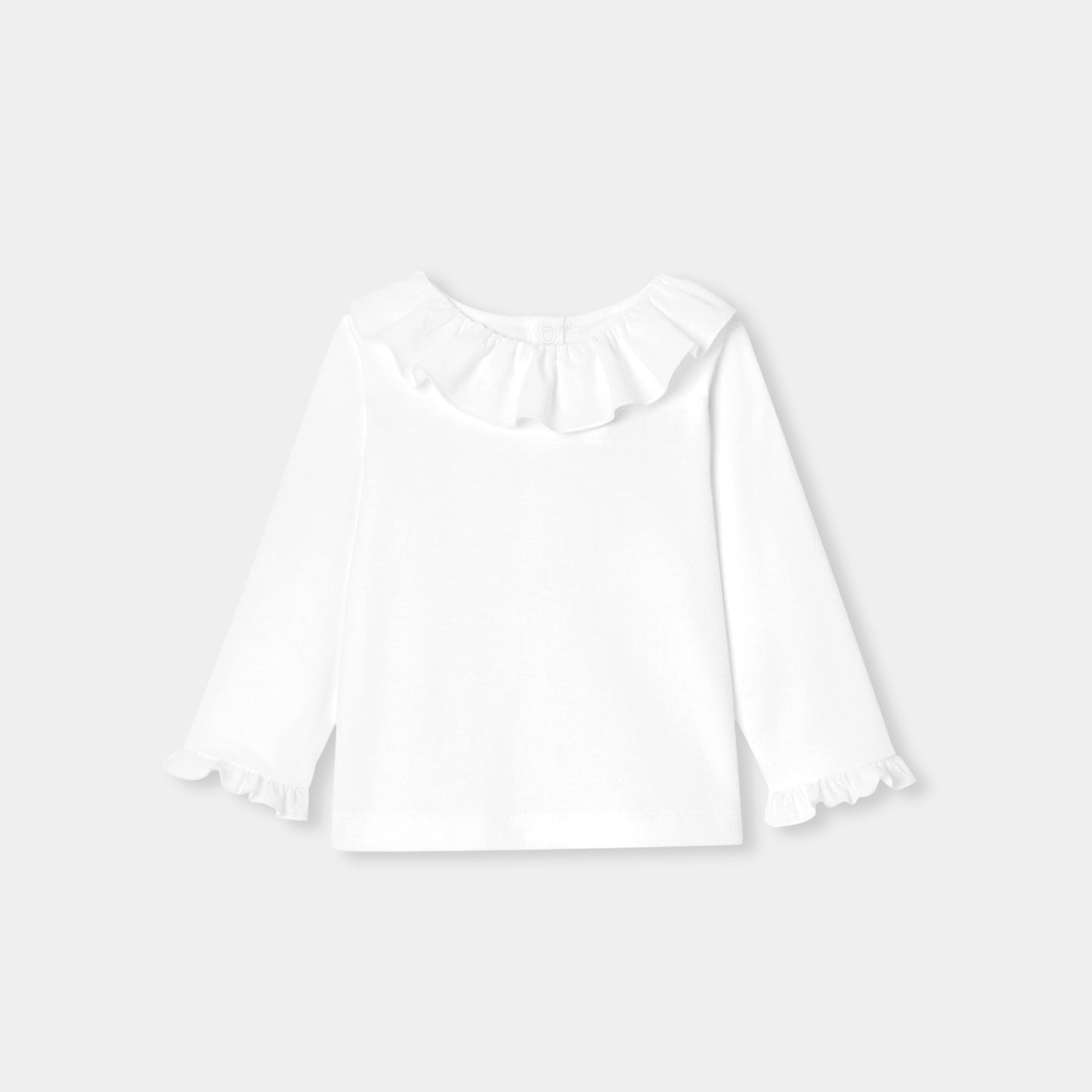 フリル袖付き長袖Tシャツ