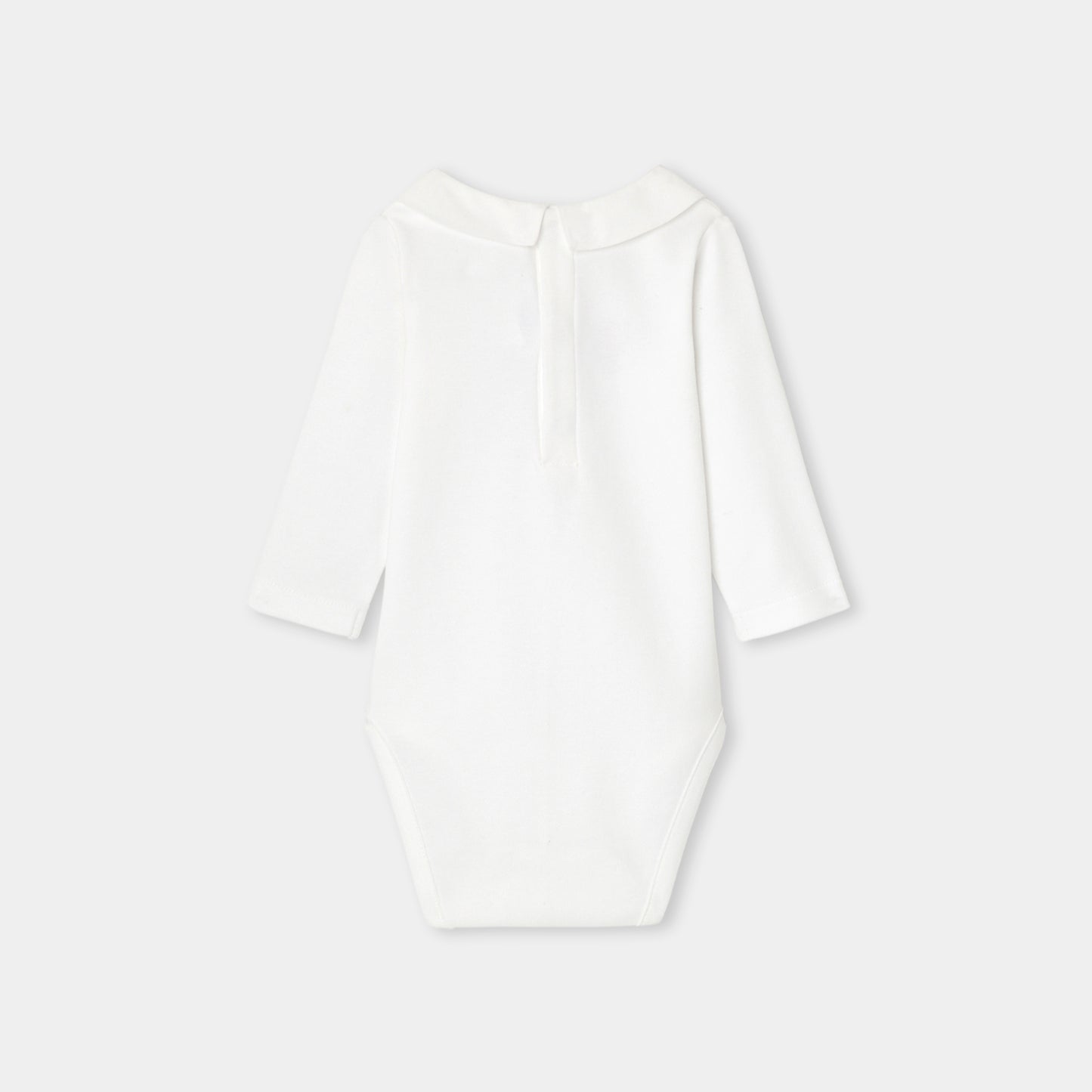 文字刺しゅう入り長袖ボディスーツ