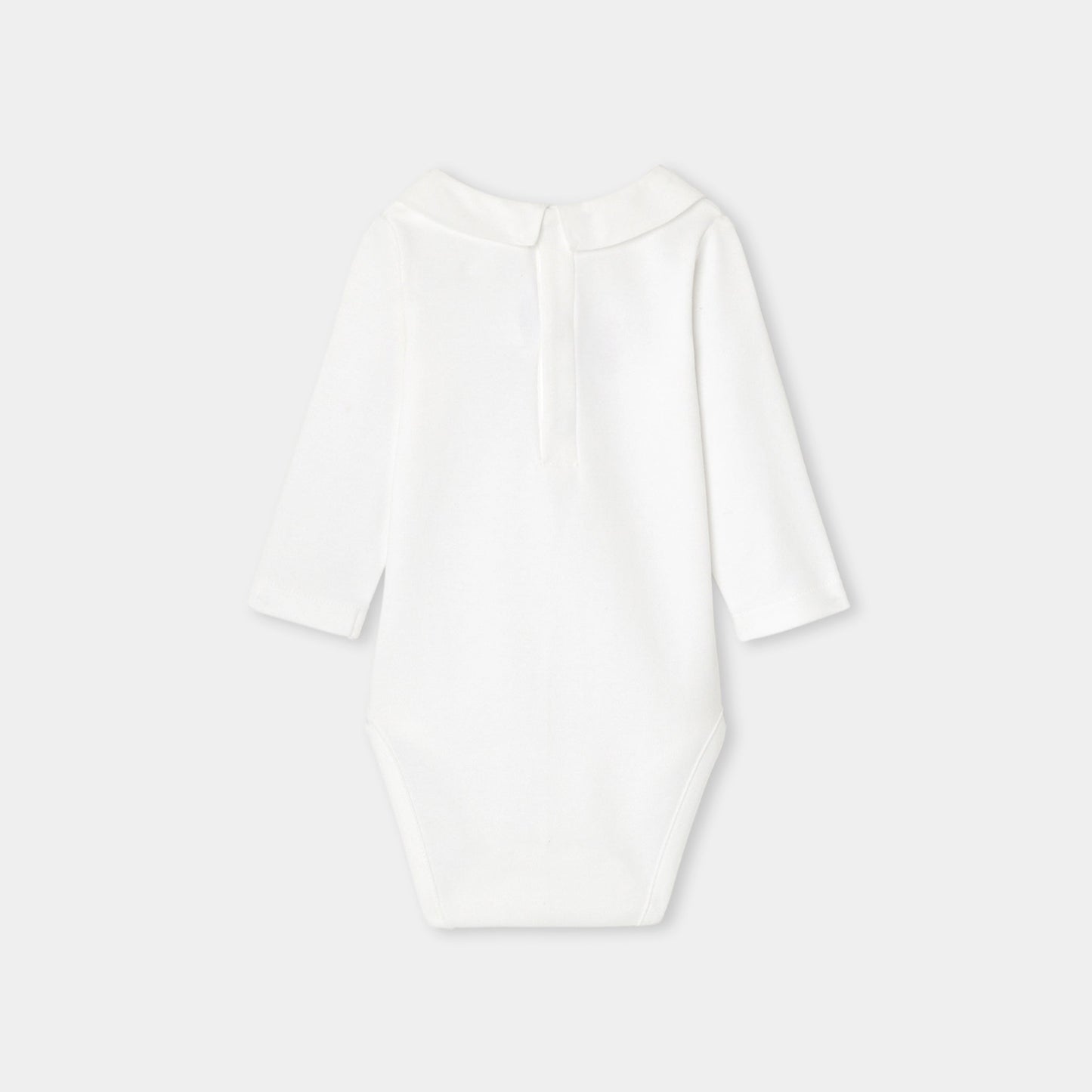 文字刺しゅう入り長袖ボディスーツ