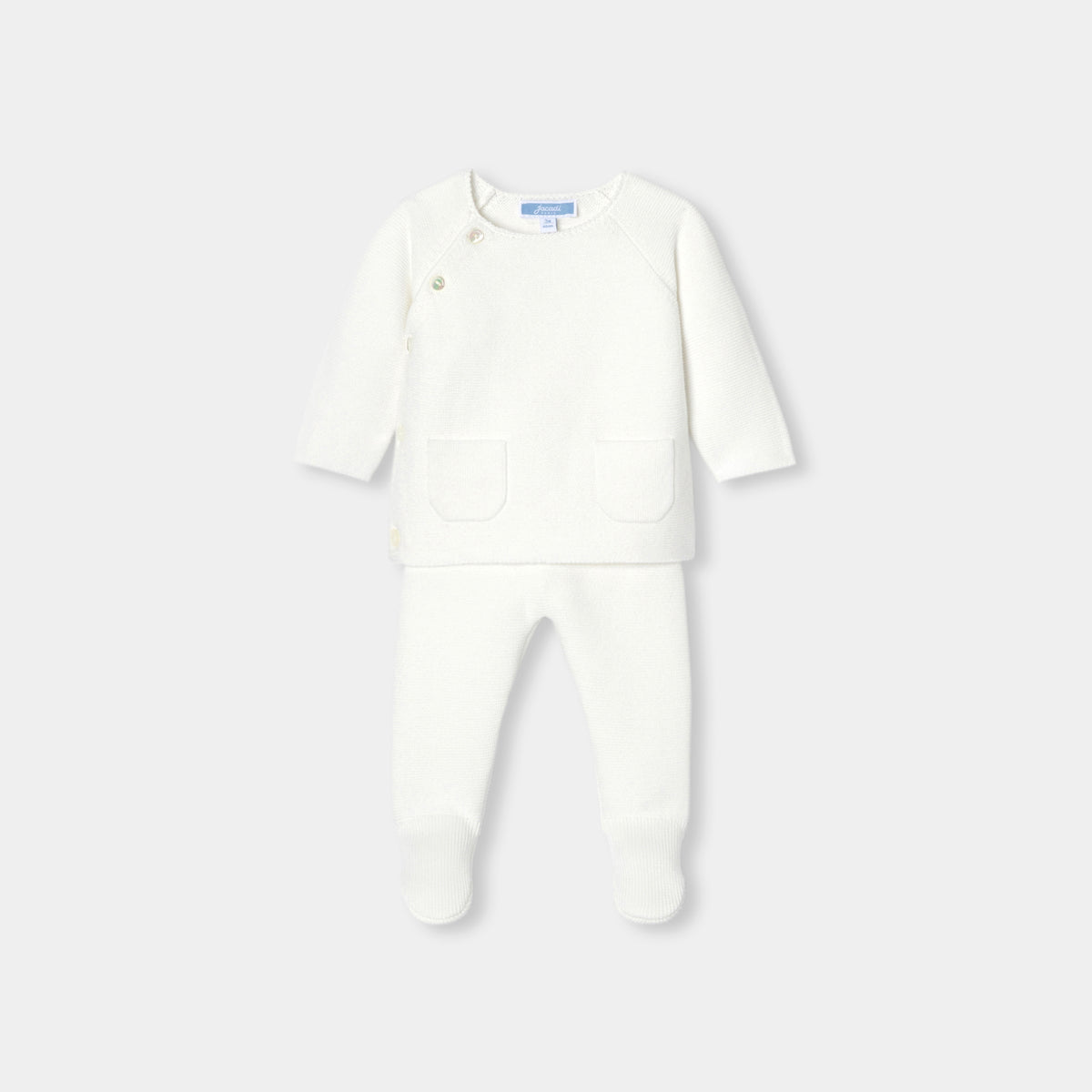 【新品・タグ付き】jacadi アンサンブル　18m 新品・タグ付き】jacadi アンサンブル 18m - メルカリ