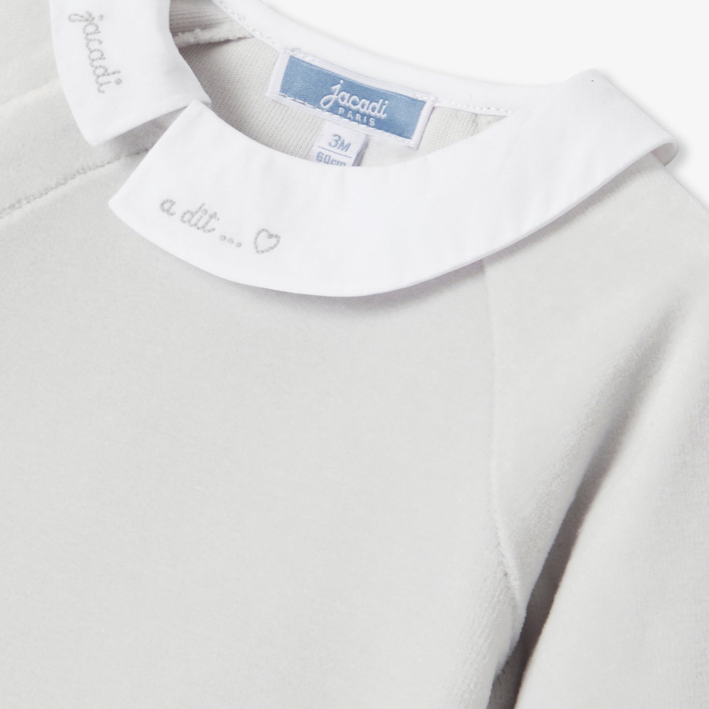 ベロア調生地アンサンブル