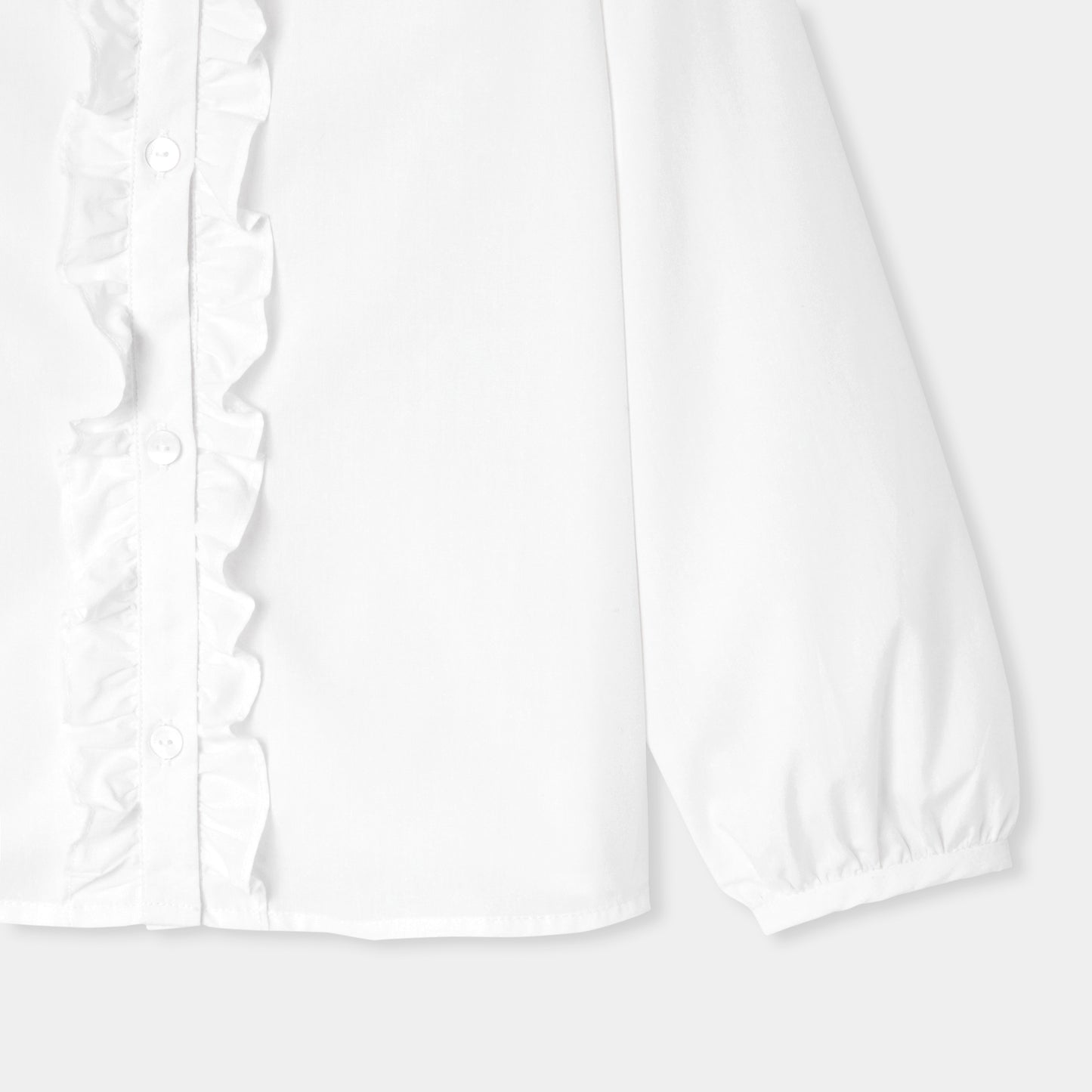 フリル付きシャツ