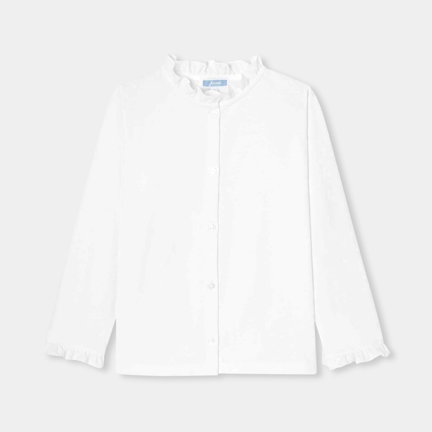 フリル付きブラウス