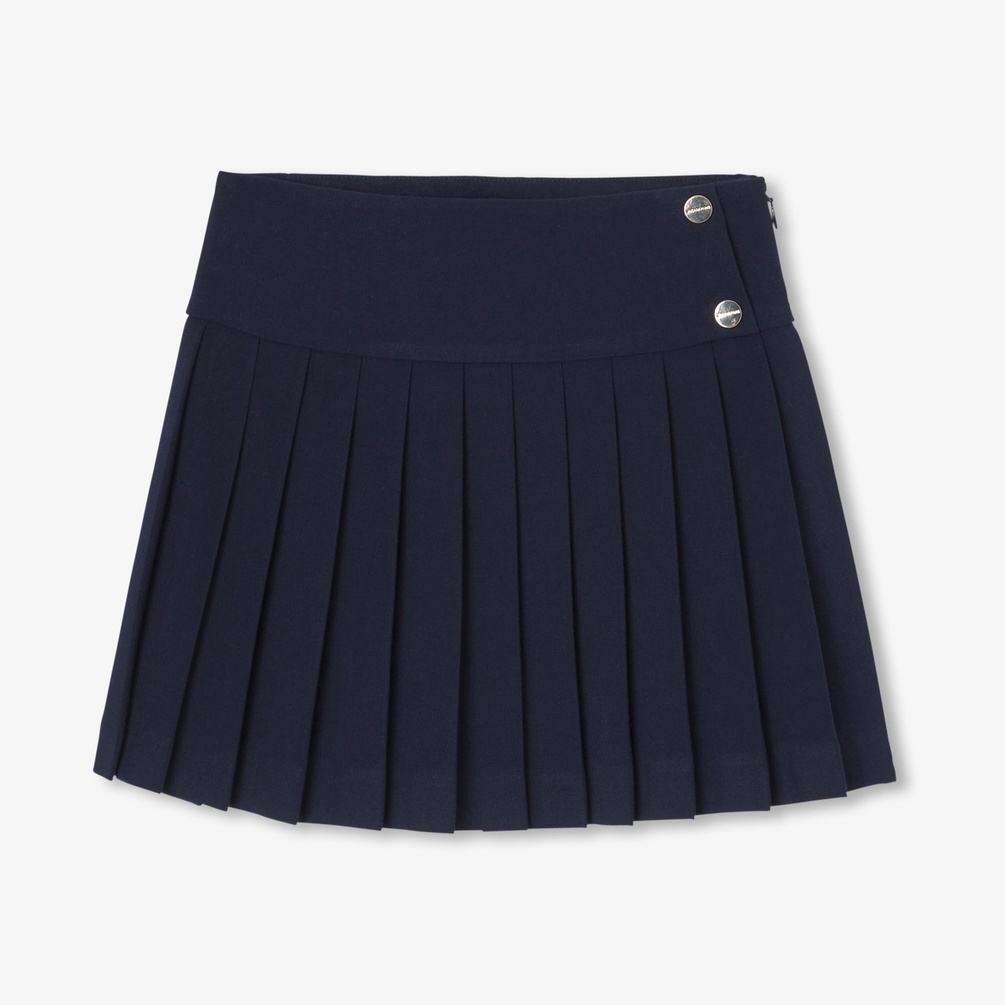 飾りボタン付きプリーツスカート