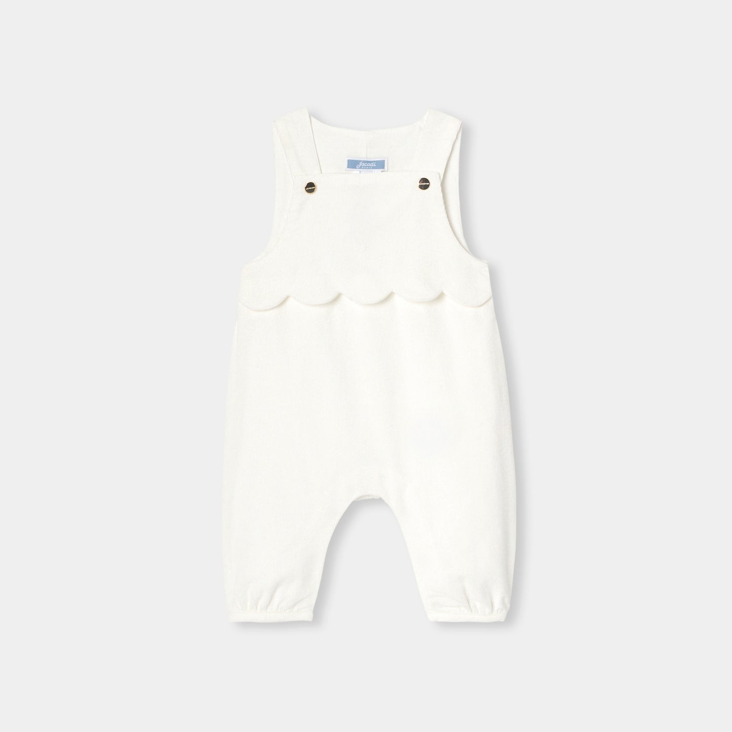 ベロア調生地サロペット