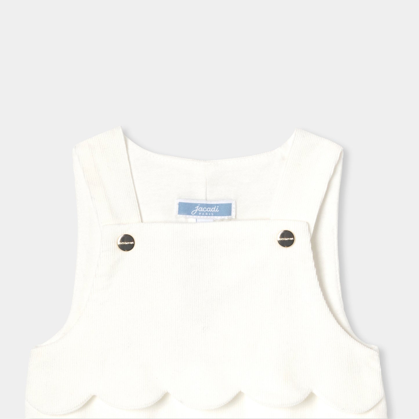 ベロア調生地サロペット