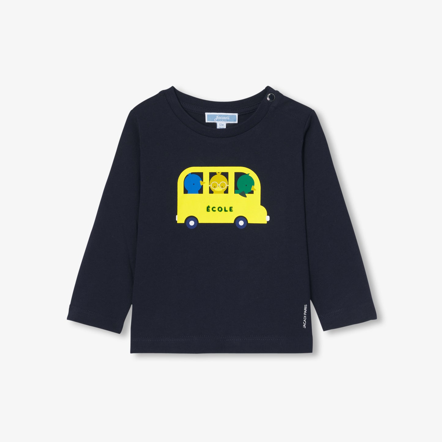 プリント入り長袖Tシャツ