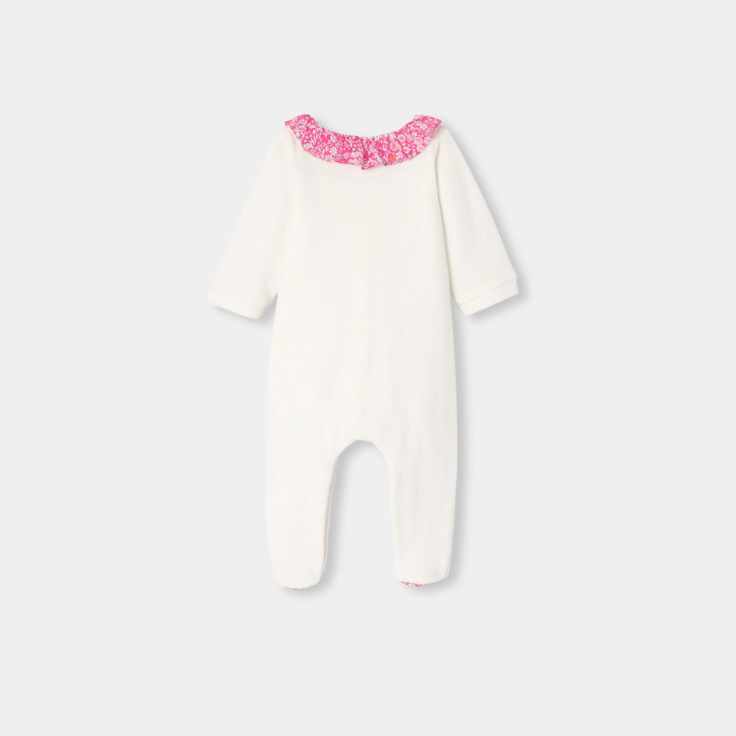 リバティプリント足つきロンパース・パジャマ