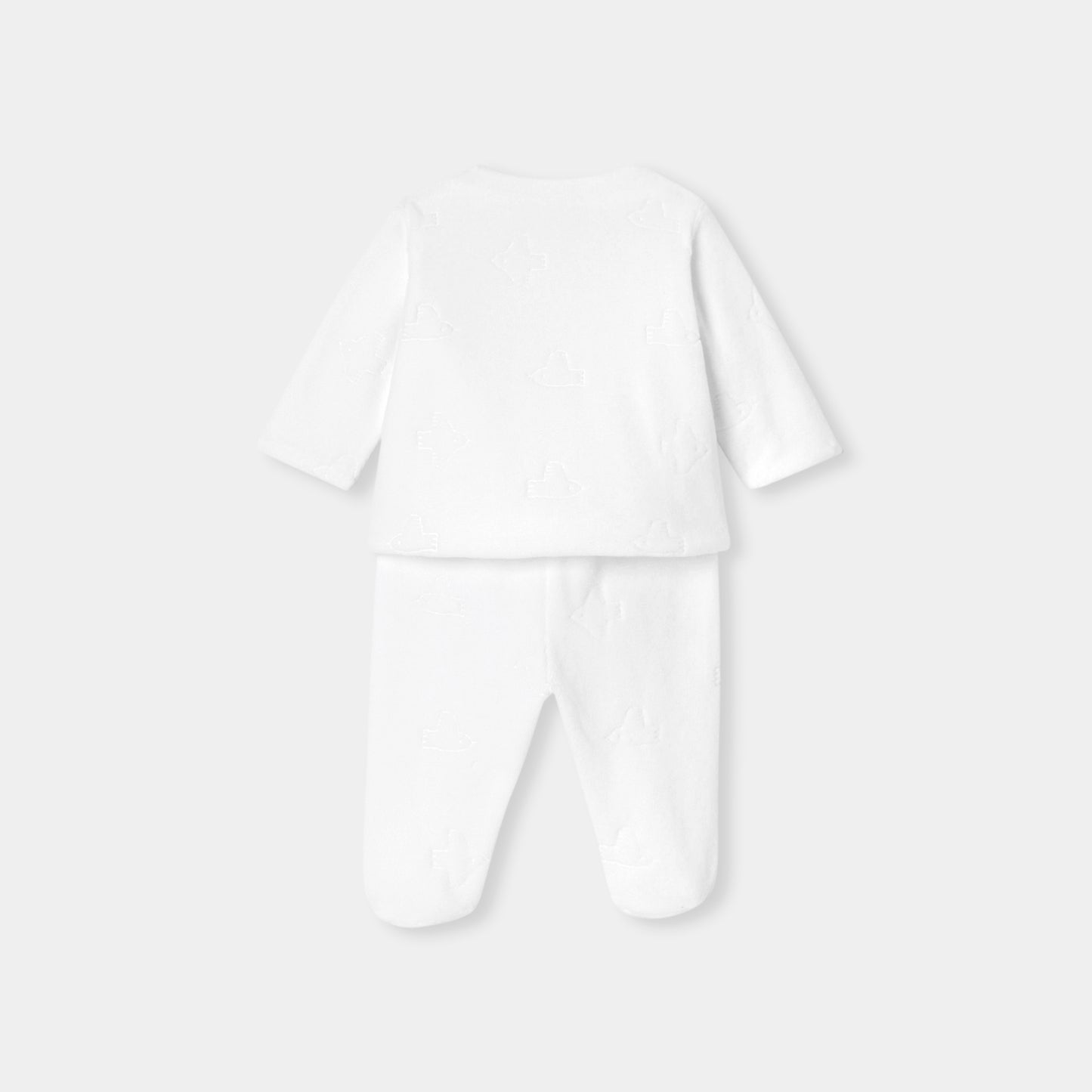 ベロア調生地アンサンブル