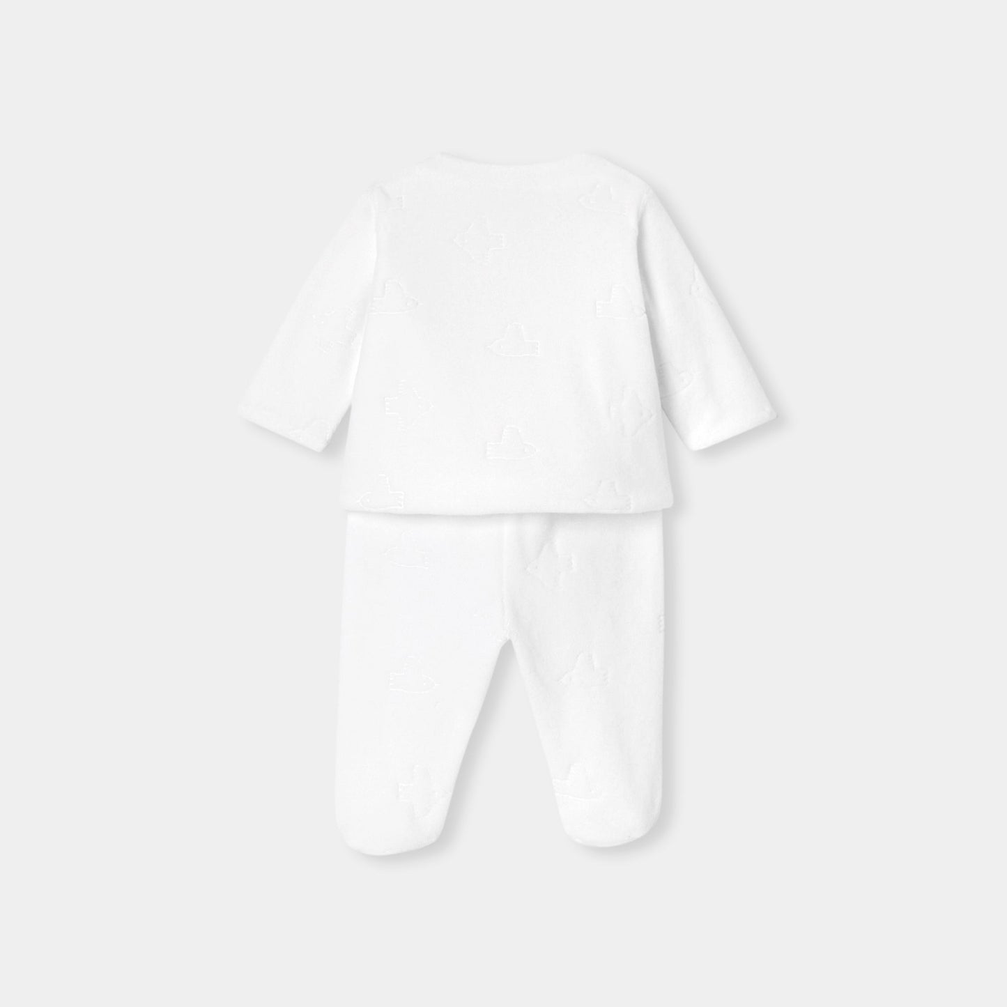 ベロア調生地アンサンブル