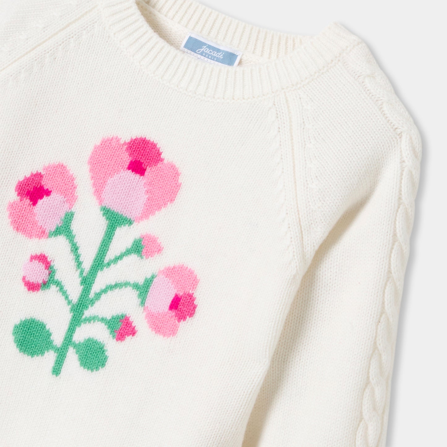 フラワーモチーフセーター