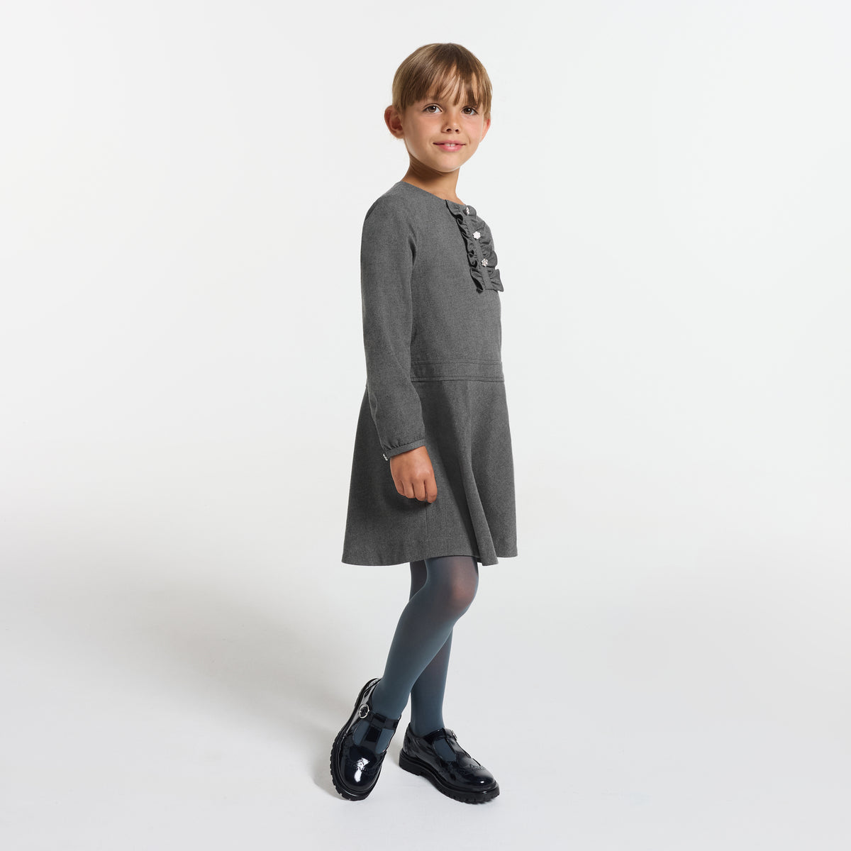 jacadi フリル襟 ワンピース 128cm 8A 新品タグ付き jacadi フリル襟 ワンピース 128cm 8A 新品タグ付き TODDLER-GIRL