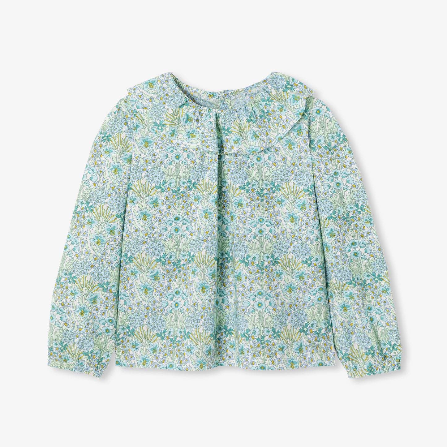 リバティプリントブラウス