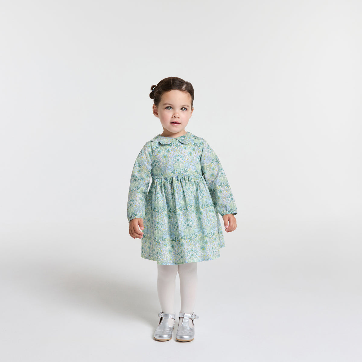 リバティプリント長袖ワンピース | | Jacadi Paris＜ジャカディ＞日本