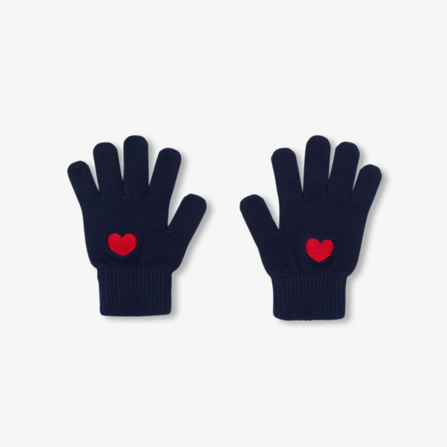 ハートワッペン付き手袋