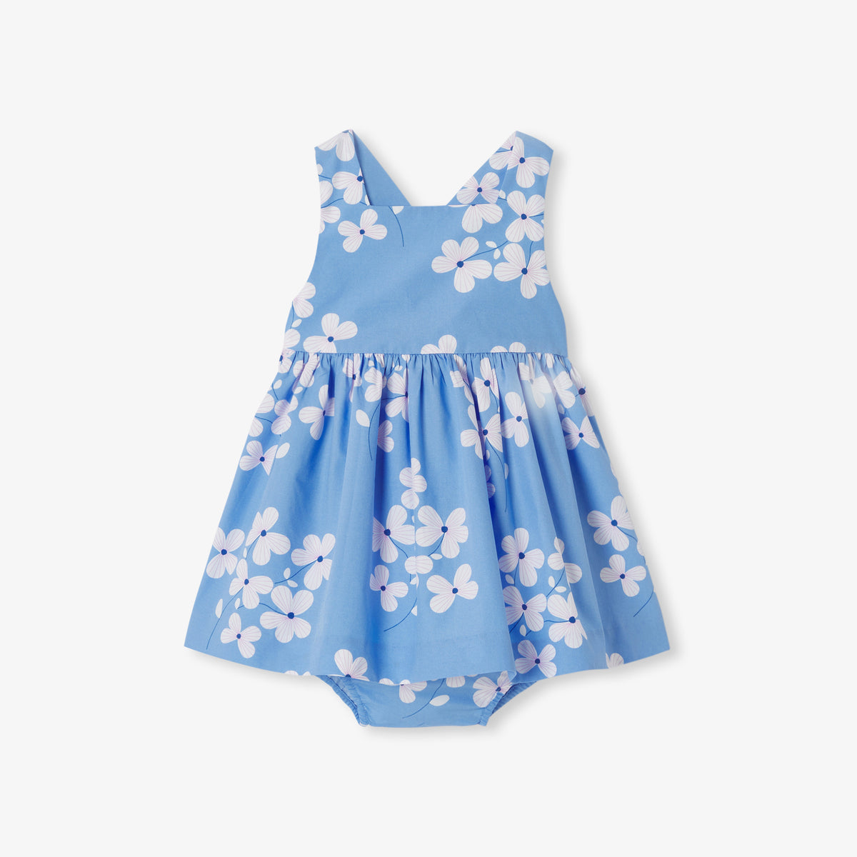 jacadi 12aノースリーブワンピース ネイビーとホワイト　ジャカディ ノースリーブワンピース | | Jacadi Paris＜ジャカディ＞日本公式