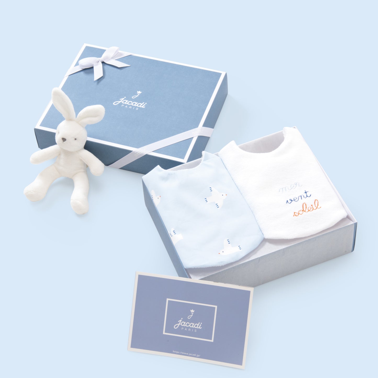 ギフトボックス付きセット - スタイ2枚・ぬいぐるみ