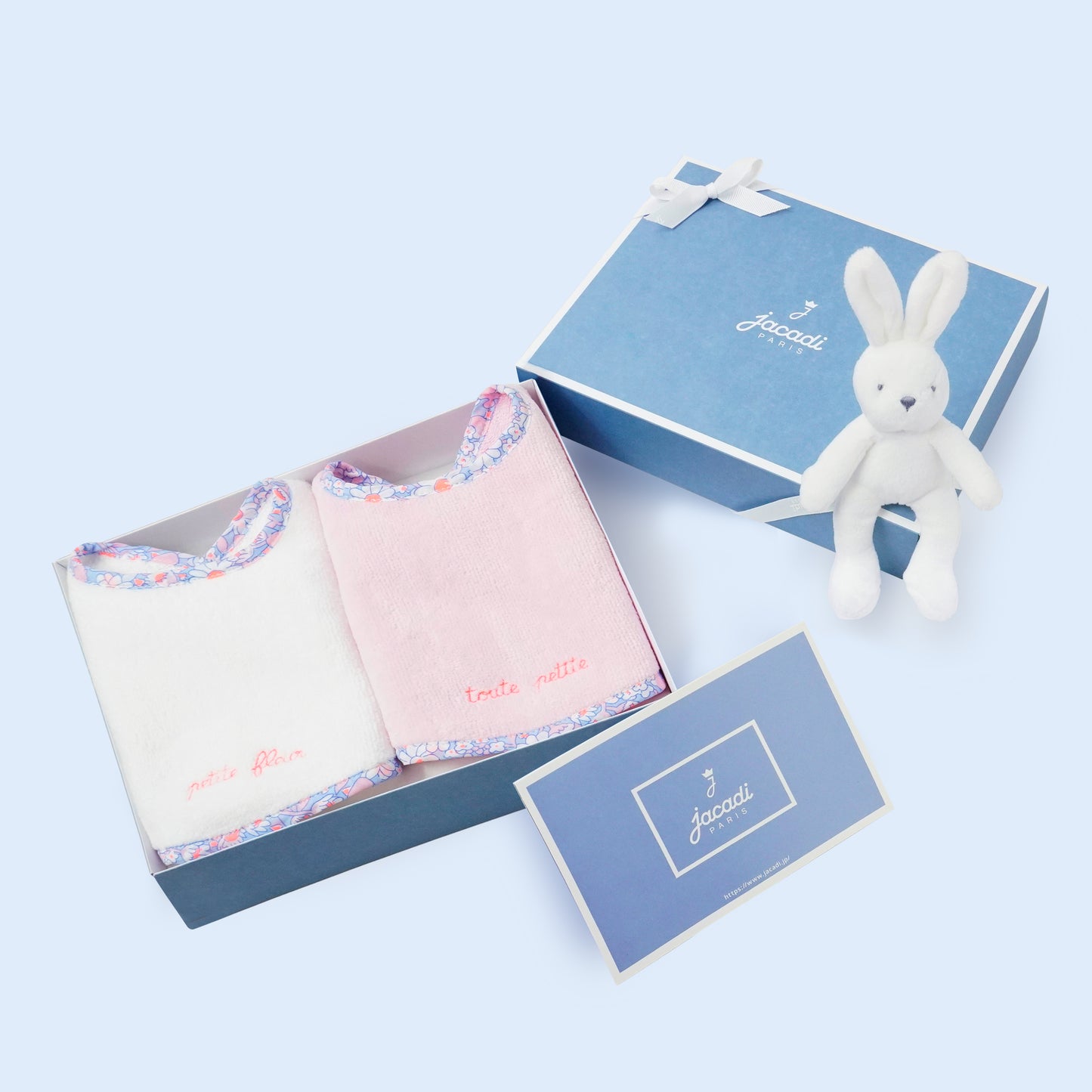 ギフトボックス付きセット - スタイ2枚・ぬいぐるみ