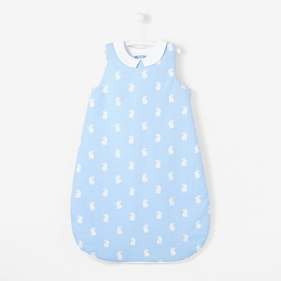 GIGOTEUSE 0-6M ESSENTIEL LAPINS BLEU - スリーパー