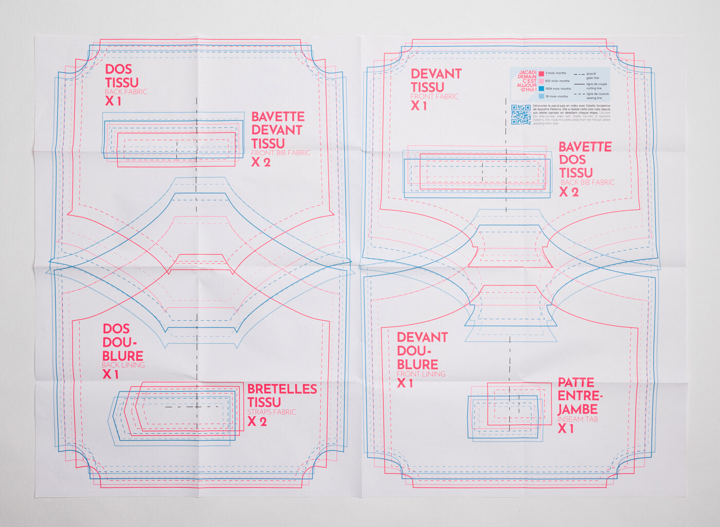 型紙(トドラーブルマ)