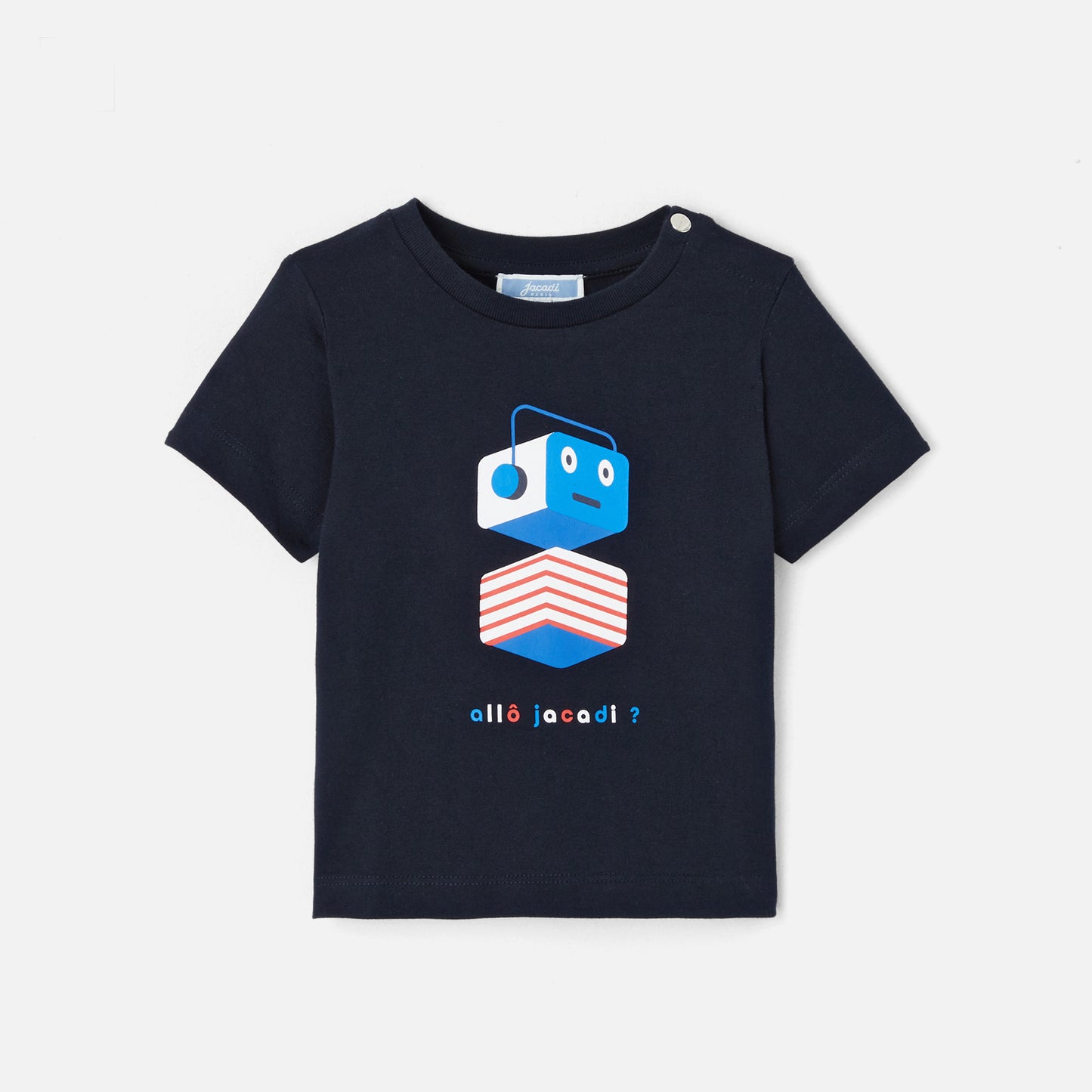 LORENZO - プリント入り半袖Tシャツ