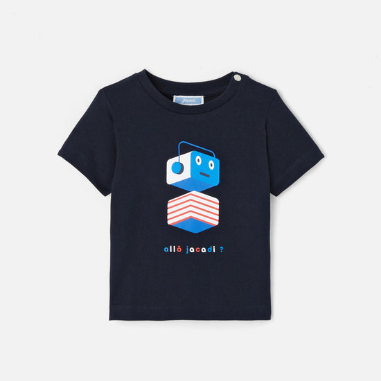 LORENZO - プリント入り半袖Tシャツ