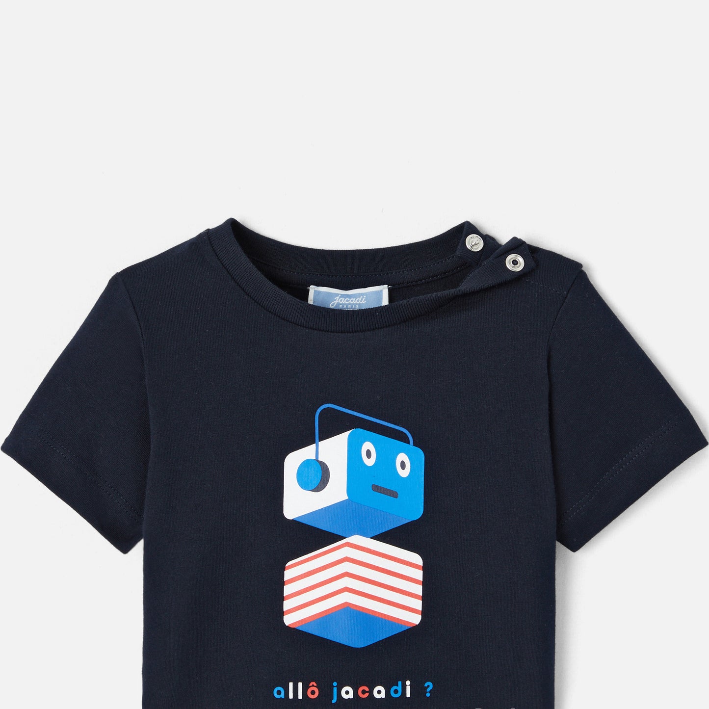 LORENZO - プリント入り半袖Tシャツ