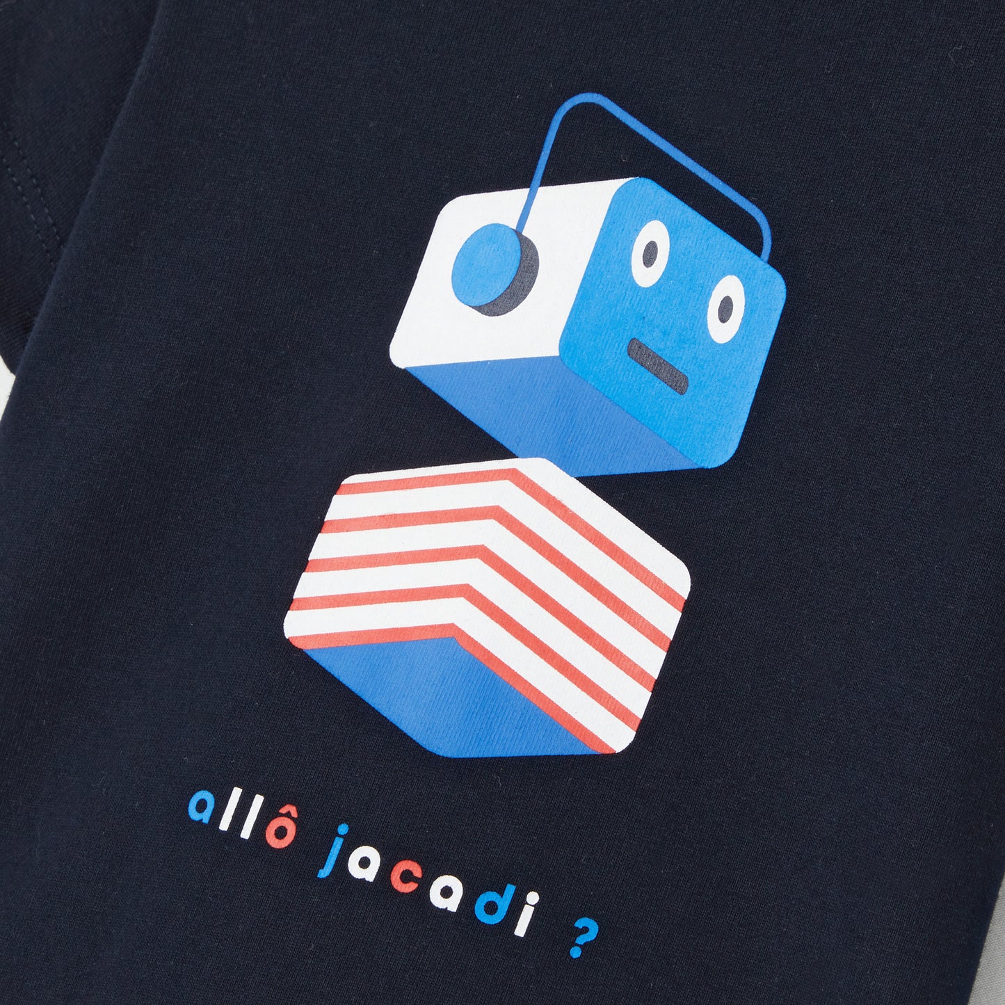LORENZO - プリント入り半袖Tシャツ