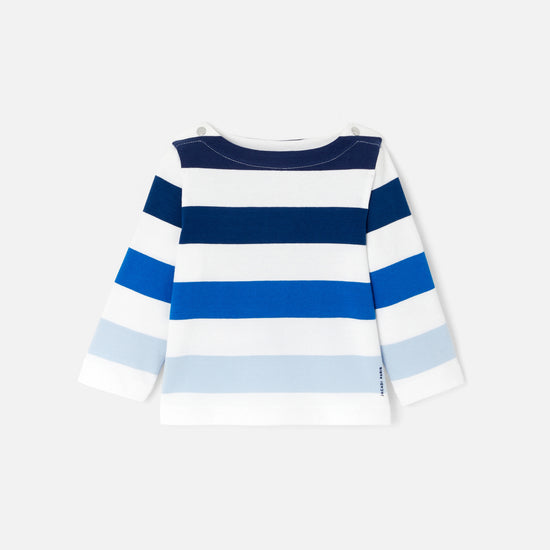 ワイドストライプ長袖Tシャツ
