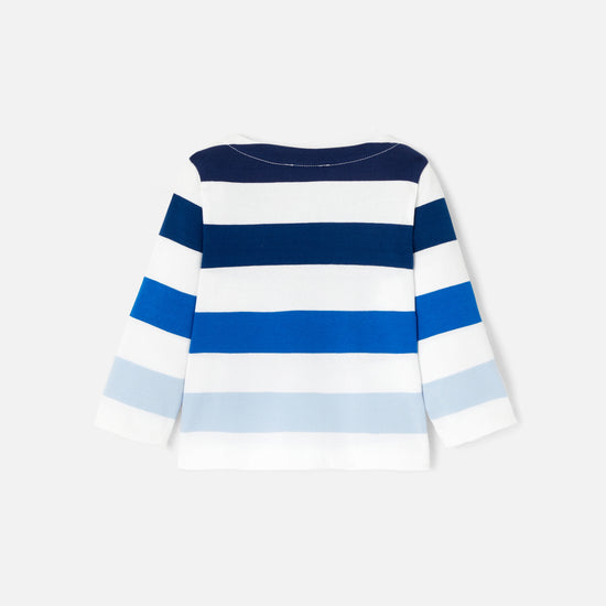 LATINO - ワイドストライプ長袖Tシャツ