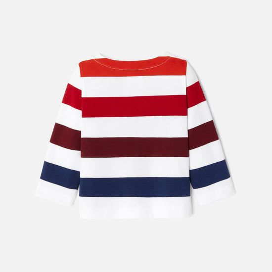 LATINO - ワイドストライプ長袖Tシャツ