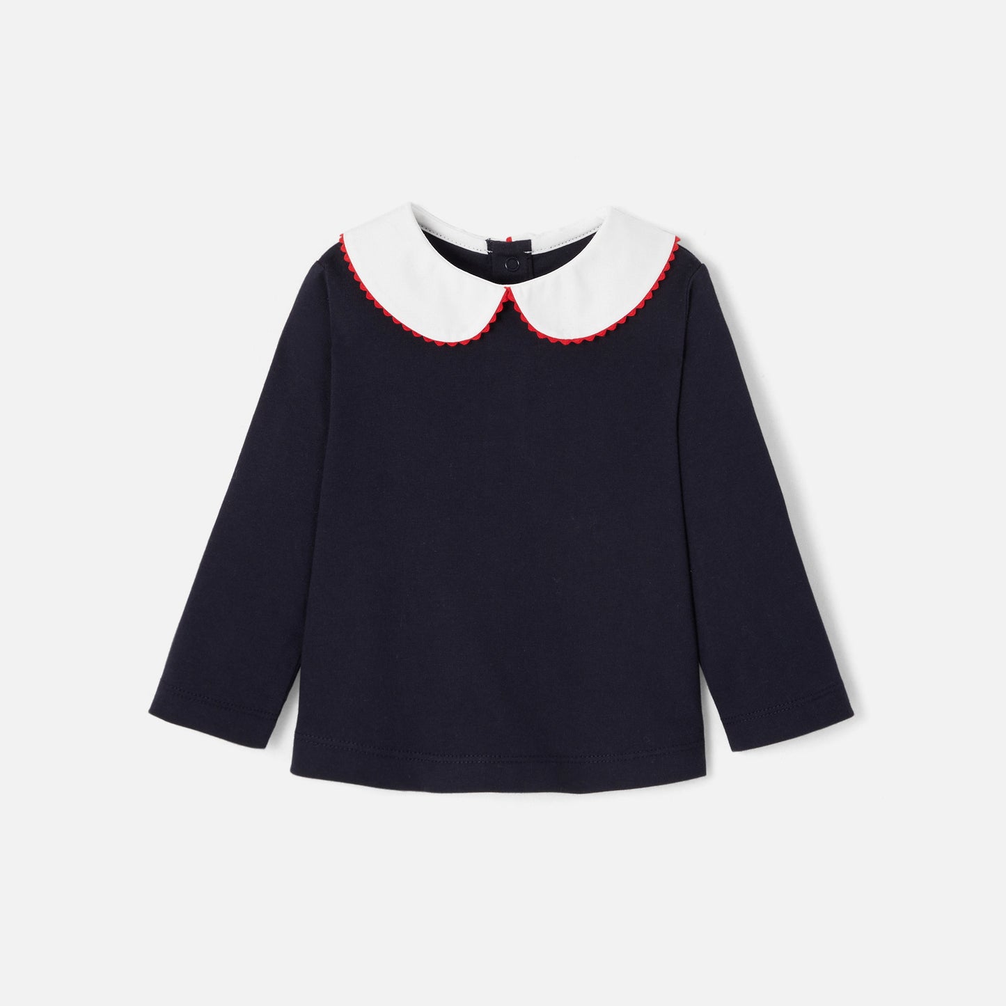 LAPIN - 縁飾り襟付き長袖Tシャツ