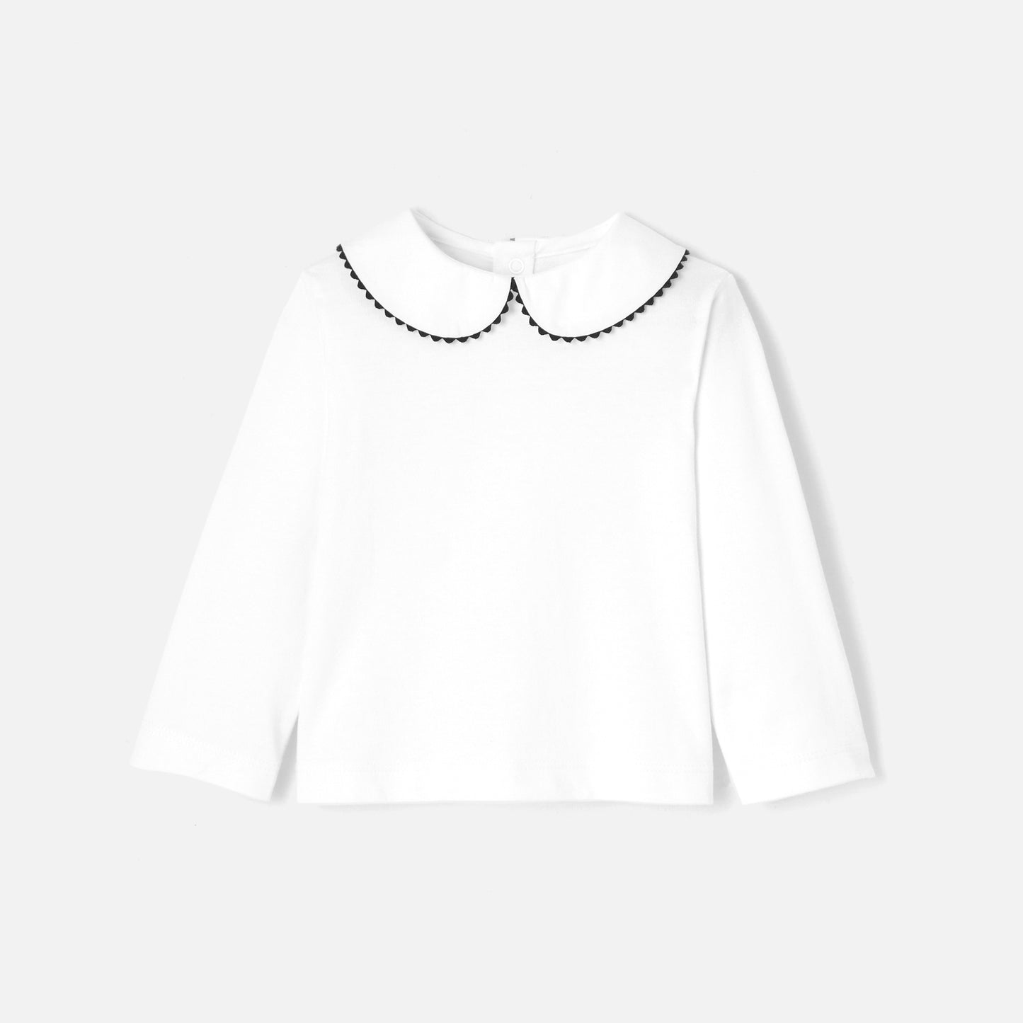 LAPIN - 縁飾り襟付き長袖Tシャツ