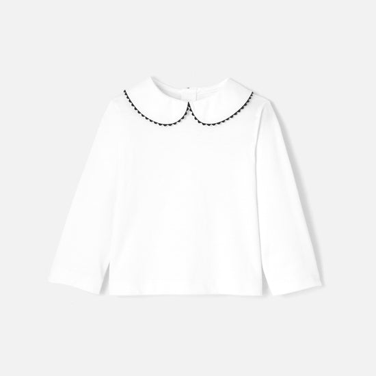 LAPIN - 縁飾り襟付き長袖Tシャツ