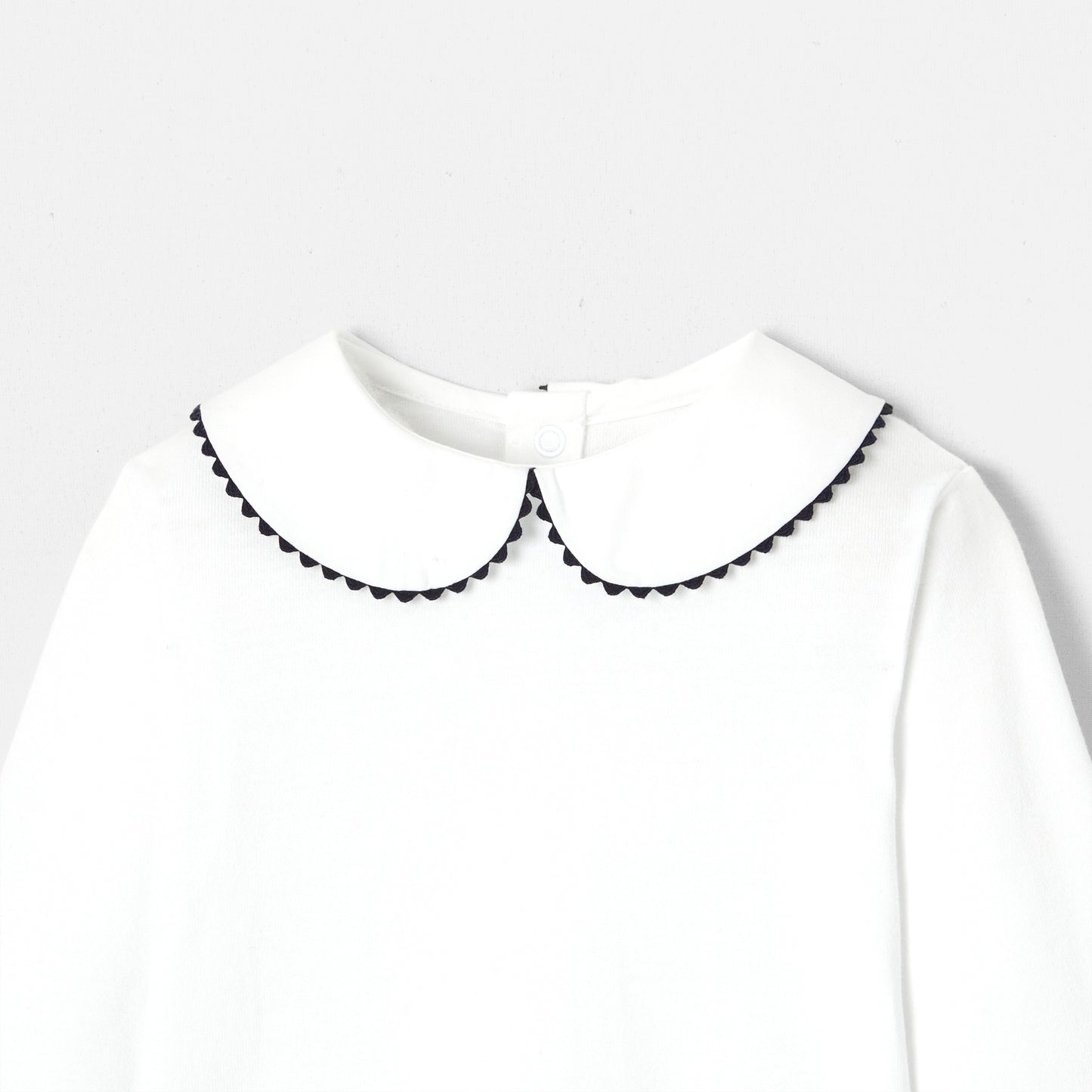 LAPIN - 縁飾り襟付き長袖Tシャツ
