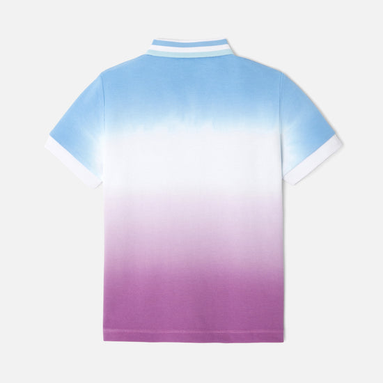 PRAX - グラデーションカラー半袖ポロシャツ